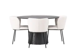 Venture Home Lanzo Matgruppe 120 cm Rund med 4 Edina Stoler
