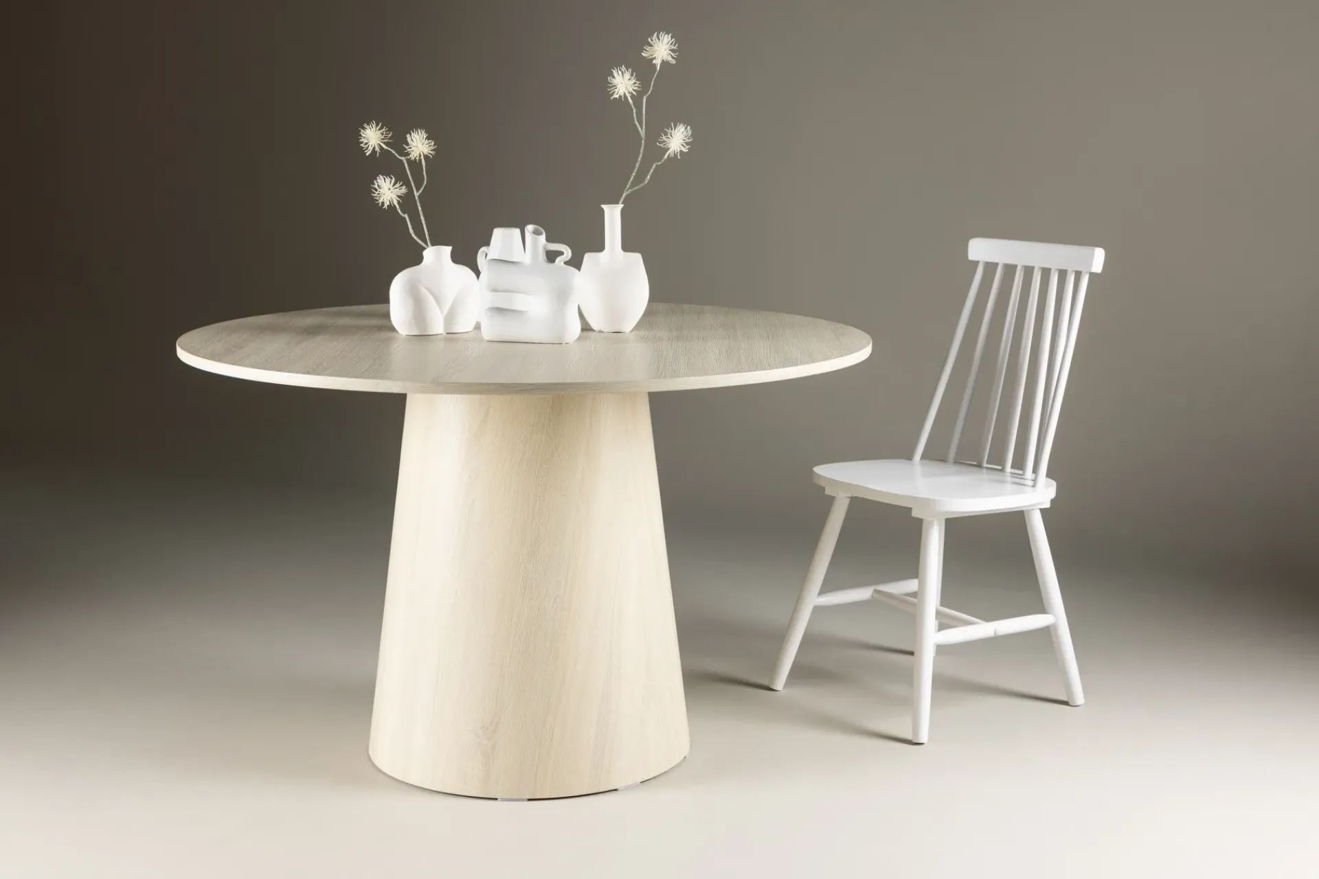 Venture Home Spisebord & Kjøkkenbord-Lanzo Rundt Spisebord 120 cm Whitewash