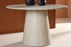Spisebord & Kjøkkenbord-Lanzo Spisebord 120 cm Rundt Beige