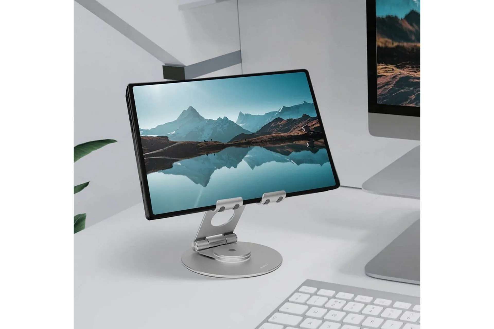 Oppbevaringsstativ-Laptopstativ Desire2 Dual Pivot 360 Sølv