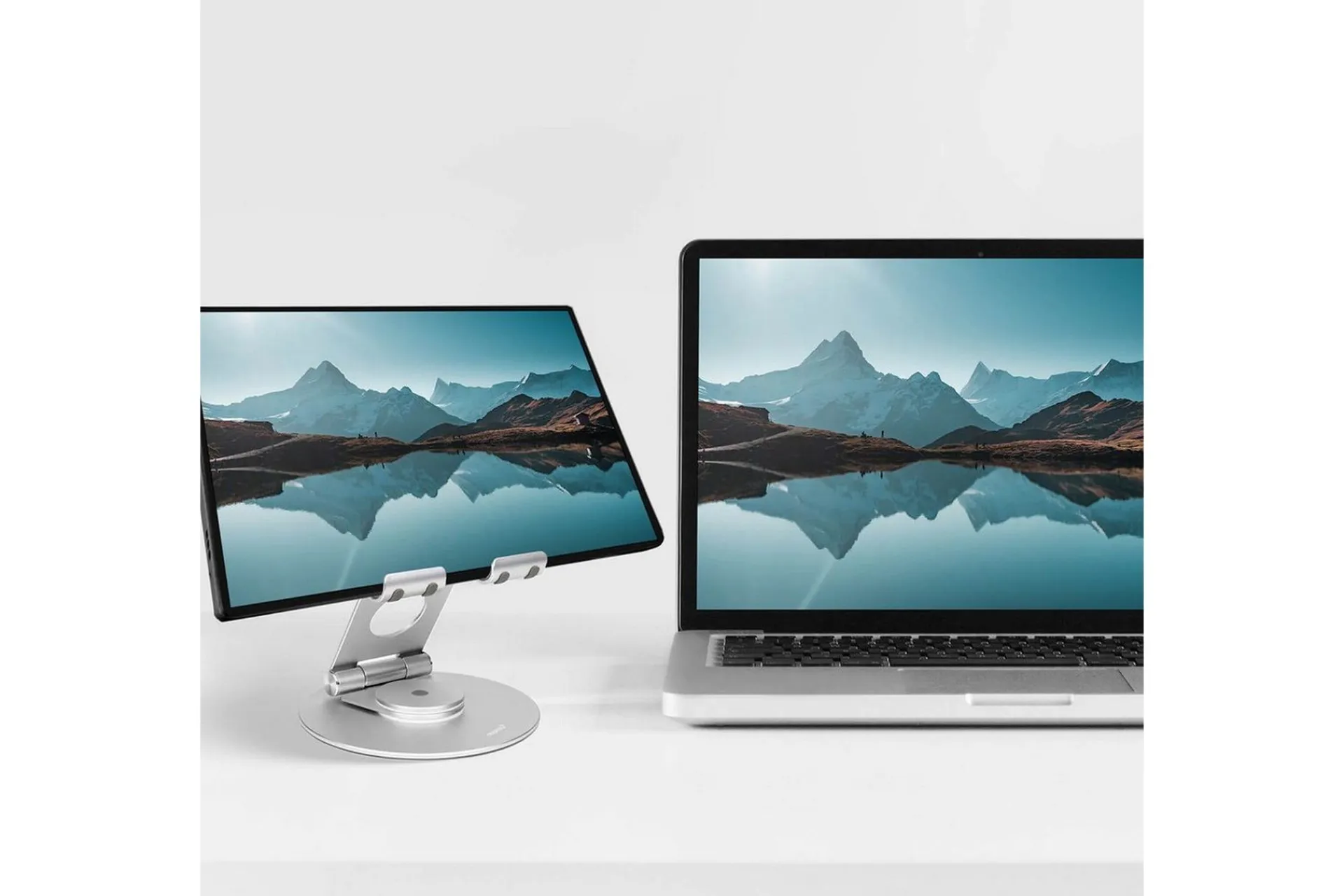Oppbevaringsstativ-Laptopstativ Desire2 Dual Pivot 360 Sølv