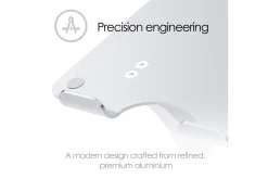 Oppbevaringsstativ-Laptopstativ Desire2 Dual Pivot Riser Justerbar Aluminium Sølv