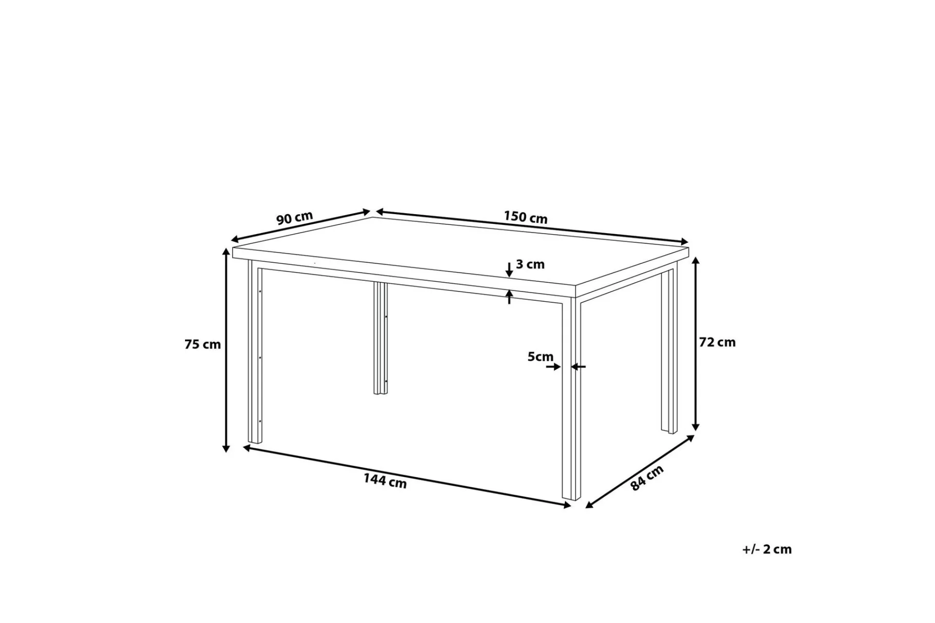 Laredo Spisebord 150 cm