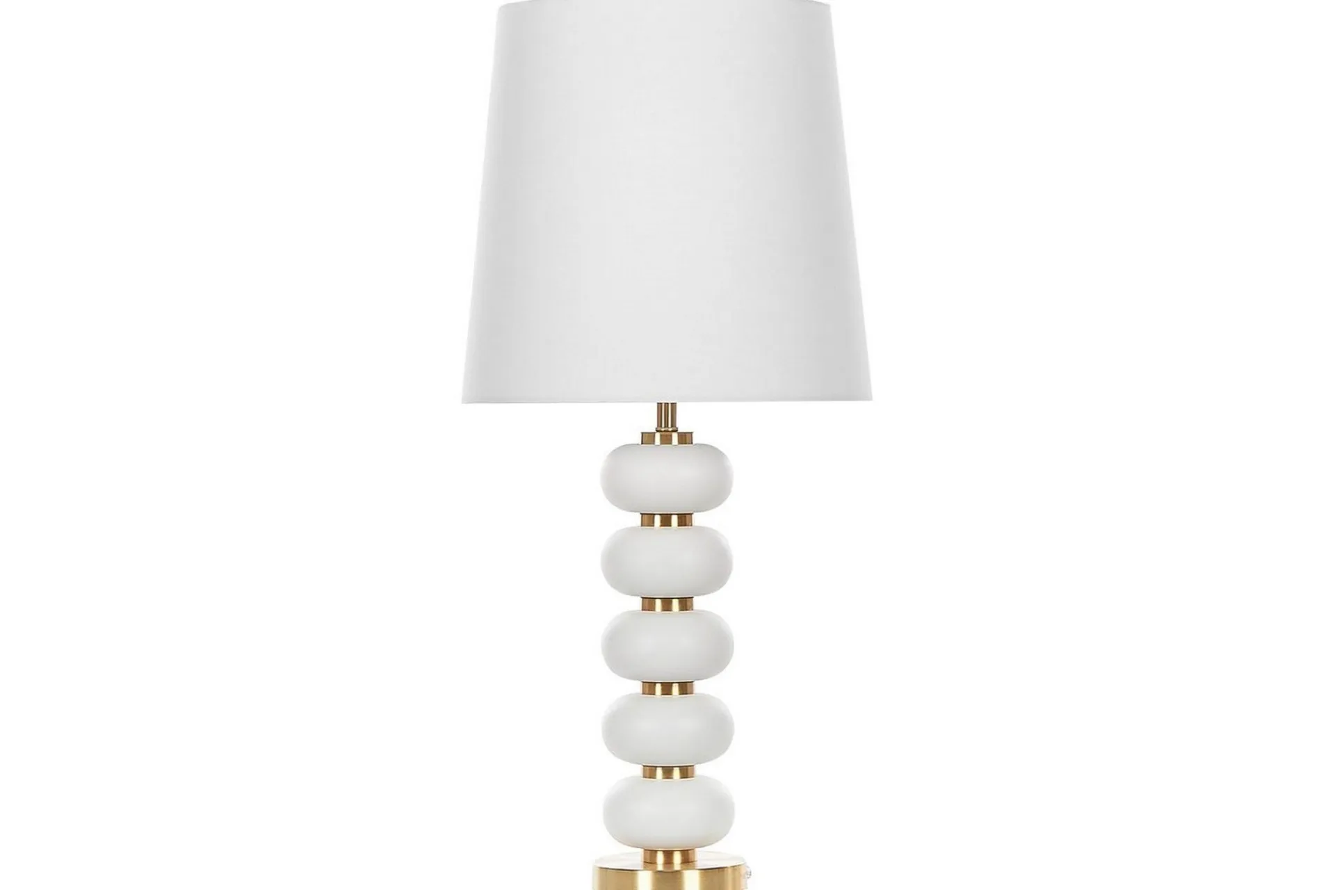 Bordlampe|Vinduslampe-Laros Bordlampe 80 cm E27 Hvit,Gull