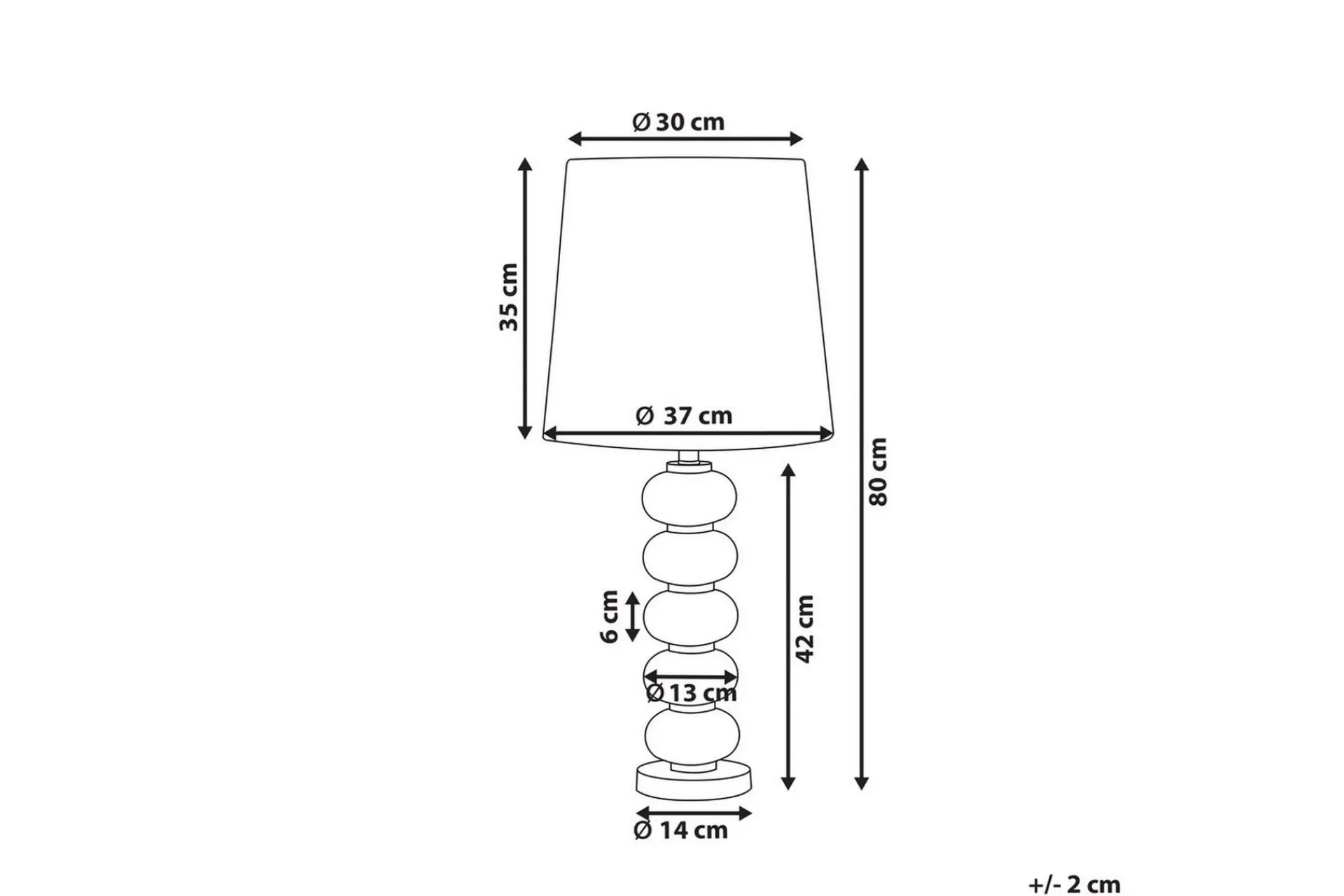 Bordlampe|Vinduslampe-Laros Bordlampe 80 cm E27 Hvit,Gull