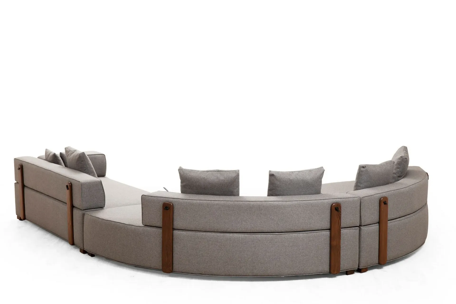 Hjørnesofa-Lasalle Svängd Sofa 6-seters Grey
