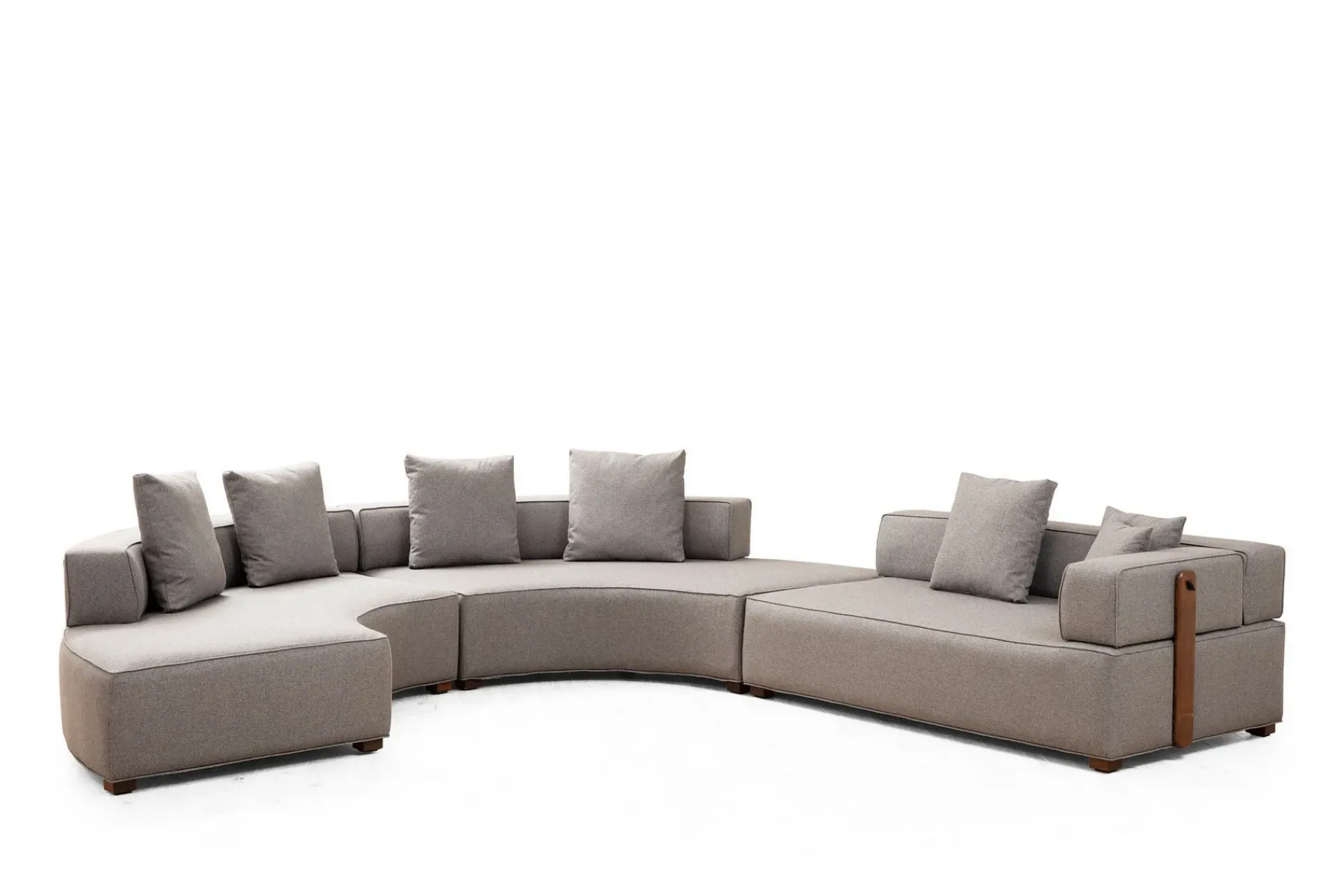 Hjørnesofa-Lasalle Svängd Sofa 6-seters Grey