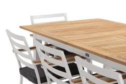 deNoord Las Vegas Spisegruppe 220-280 cm + 8 Olivenenr Spisestoler