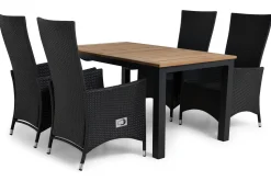 Comfort Garden Las Vegas Spisegruppe 152-210+4 Jenny Regulerbare Stoler