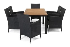 Comfort Garden Las Vegas Spisegruppe 152-210+6 Thor Lyx Stoler