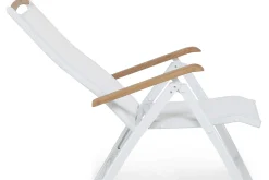 Spisegrupper Hage-Las Vegas Spisegruppe 100x220-280+6 Stolar +Pute Hvit,Tre/Natur
