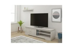 Loft24 Tv-Benk & Mediabenk-Lavbord Cubrix Hvit
