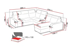Sovesofaer-Lavona Bæddesofa hjørnesofa Large Dubhe 4