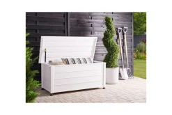 Hagedekorasjon-Låda Beliani Campalto Brun, 113x50x52 cm White Hvit