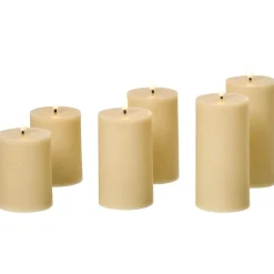 Julepynt & Juledekorasjon-LED-lys Braise Sett med 6 Beige