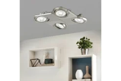 Eglo Spotlights & Downlights-LED-spotlight Brea Matt nikkel Hvit
