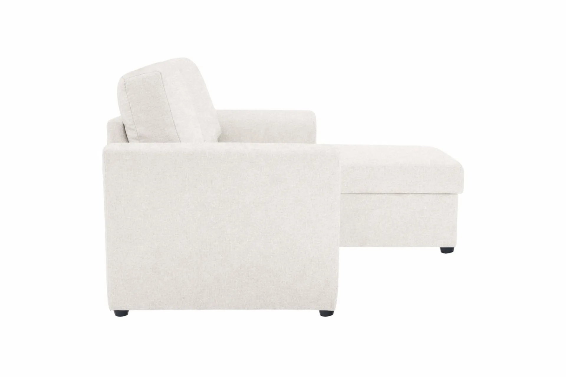 Basic Home Sovesofaer-Leia 3-seters vendbar sovesofa med sjeselong og oppbevaring Beige