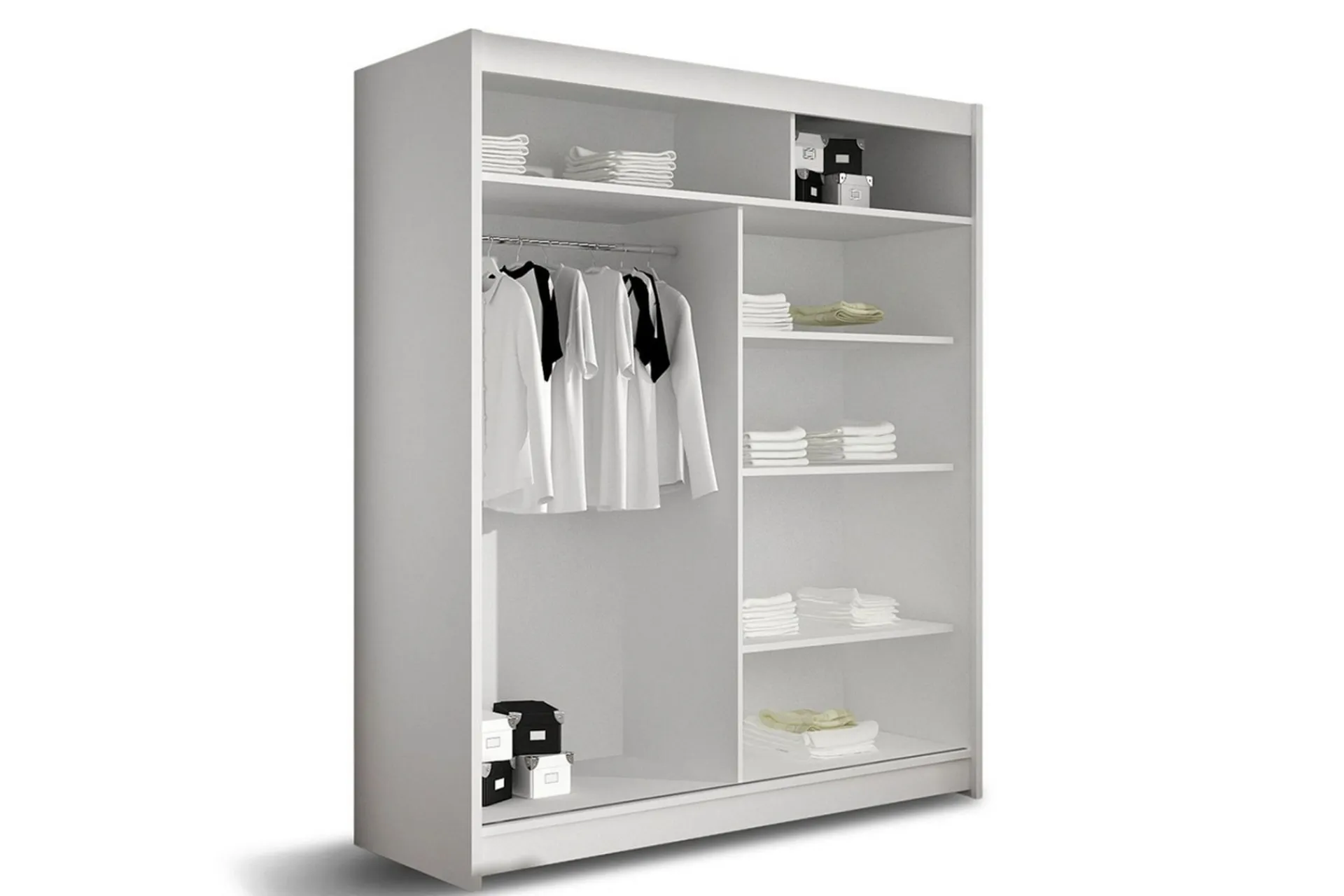 Garderober & Garderobesystem-Leila Garderobe 150 cm Skyvedører Speil tre