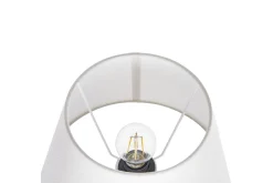 Nattbordslampe|Bordlampe-Lemiros Bordlampe 48 cm E27 Grey,Hvit