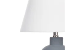 Nattbordslampe|Bordlampe-Lemiros Bordlampe 48 cm E27 Grey,Hvit
