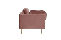 Venture Home Lenestol Boom Fløyel Rosa