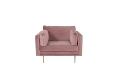Venture Home Lenestol Boom Fløyel Rosa