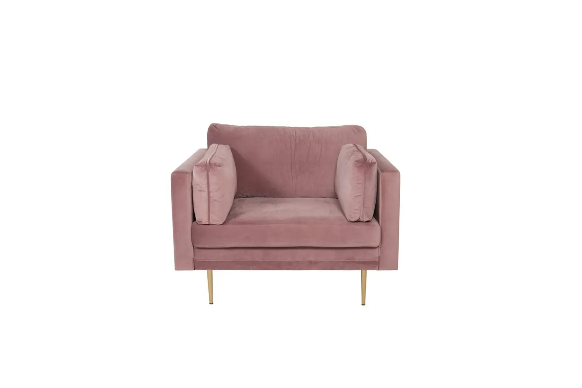 Venture Home Lenestol Boom Fløyel Rosa