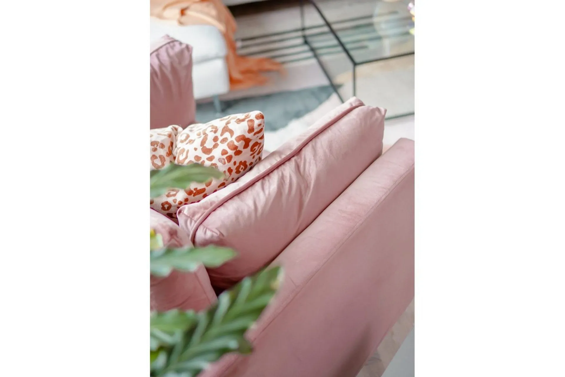 Venture Home Lenestol Boom Fløyel Rosa