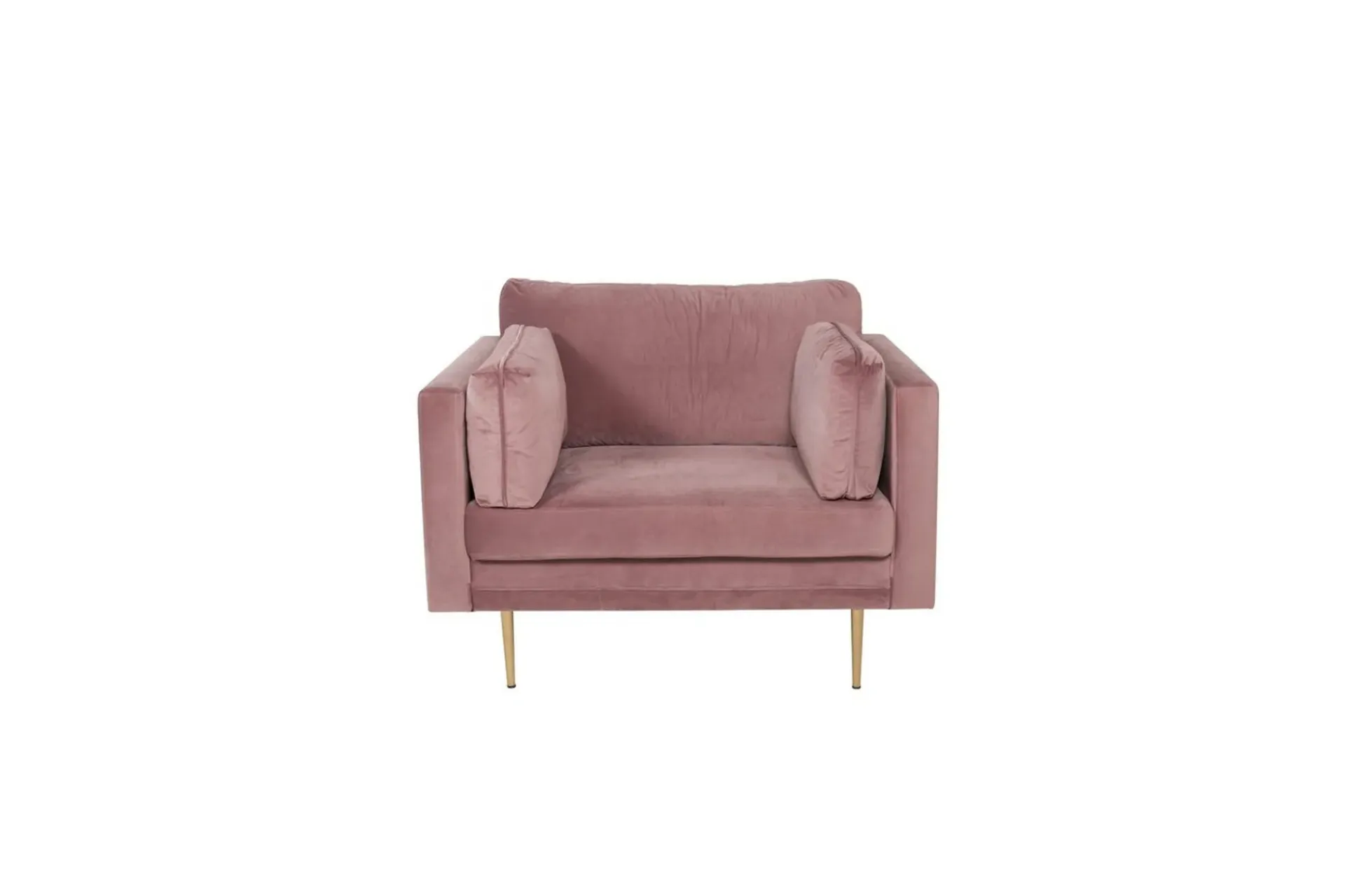 Venture Home Lenestol Boom Fløyel Rosa