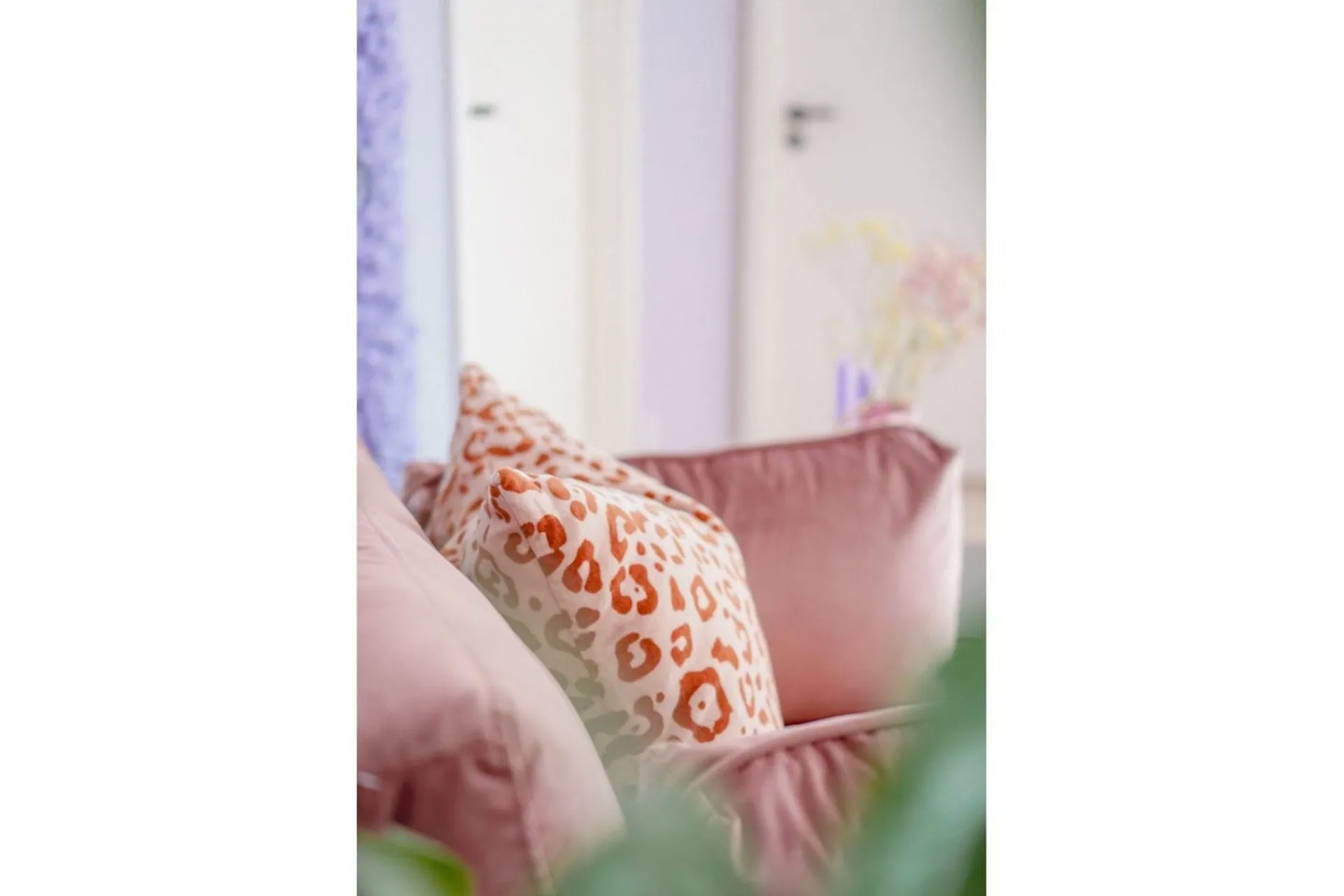 Venture Home Lenestol Boom Fløyel Rosa