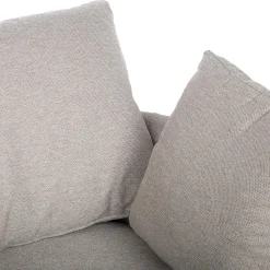 Utelenestoler|Loungemøbler Salg-Lenestol HOME4YOU Fluffy svingbar 110x105x65/86 cm Lys grå