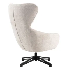 Lenestoler-Lenestol HOME4YOU Lionel 158x40xh83 cm, cappuccino hvit