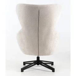 Lenestoler-Lenestol HOME4YOU Lionel 158x40xh83 cm, cappuccino hvit