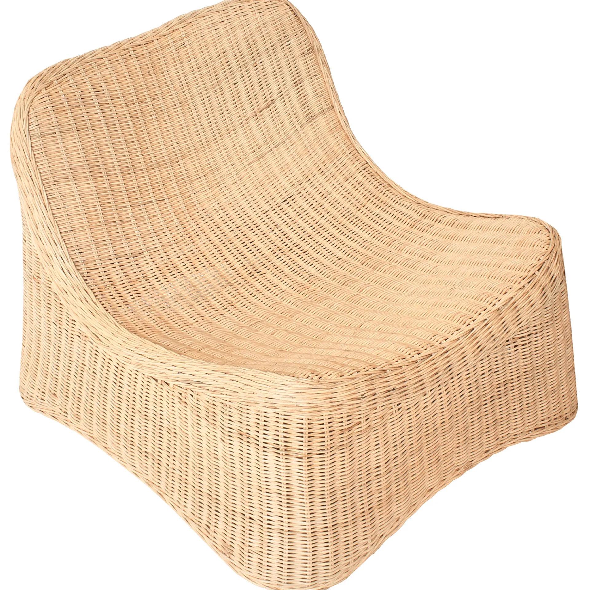 Utelenestoler|Loungestol Ute-Lenestol utendørs med fotskammel Aigani rotting Naturlig/beige