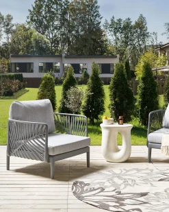 Utelenestoler|Loungestol Ute-Lenestol utendørs Saturnia Grå