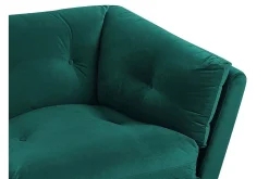 Velour Sofa & Fløyel Sofa-Lenvik 3-seters Sofa Grønn