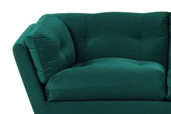 Velour Sofa & Fløyel Sofa-Lenvik 3-seters Sofa Grønn