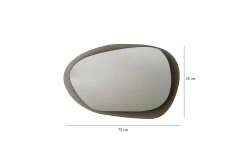 Sminkespeil|Gulvspeil-Lepinas Veggspeil 75x55 cm Bronse