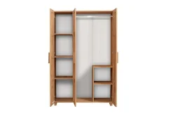 Garderober & Garderobesystem-Leva Garderobe 120x189 cm Brun/Hvit Brun/Hvit/Grønn