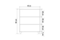 Entrekommode|Kommode-Leva Kommode 80x95 cm Brun Brun/Oransje