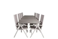 Venture Home Levels Forlengbar Spisegruppe 224cm + 10 Break Stoler
