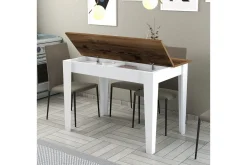 Spisebord & Kjøkkenbord-Levents Spisebord 110x72 cm Brun/Hvit Mörkbrun/Vit