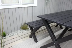 Benker-Lietinna Utebenk 180 cm Svart