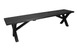 Benker-Lietinna Utebenk 180 cm Svart
