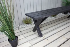 Benker-Lietinna Utebenk 180 cm Svart