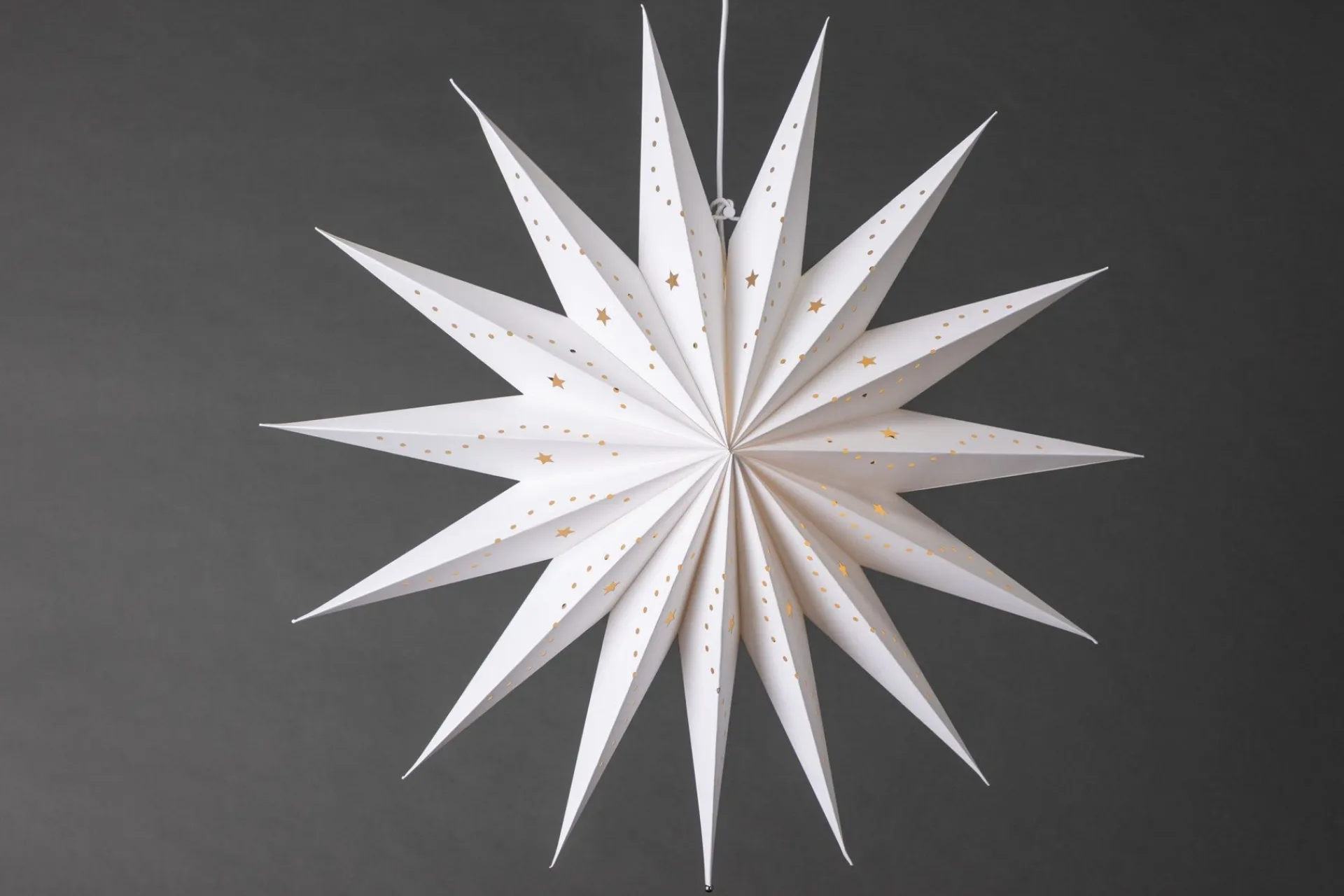 Venture Home Julelys|Adventsstake-Lindvallen Adventsstjerne / Julelampe 60 cm Hvit