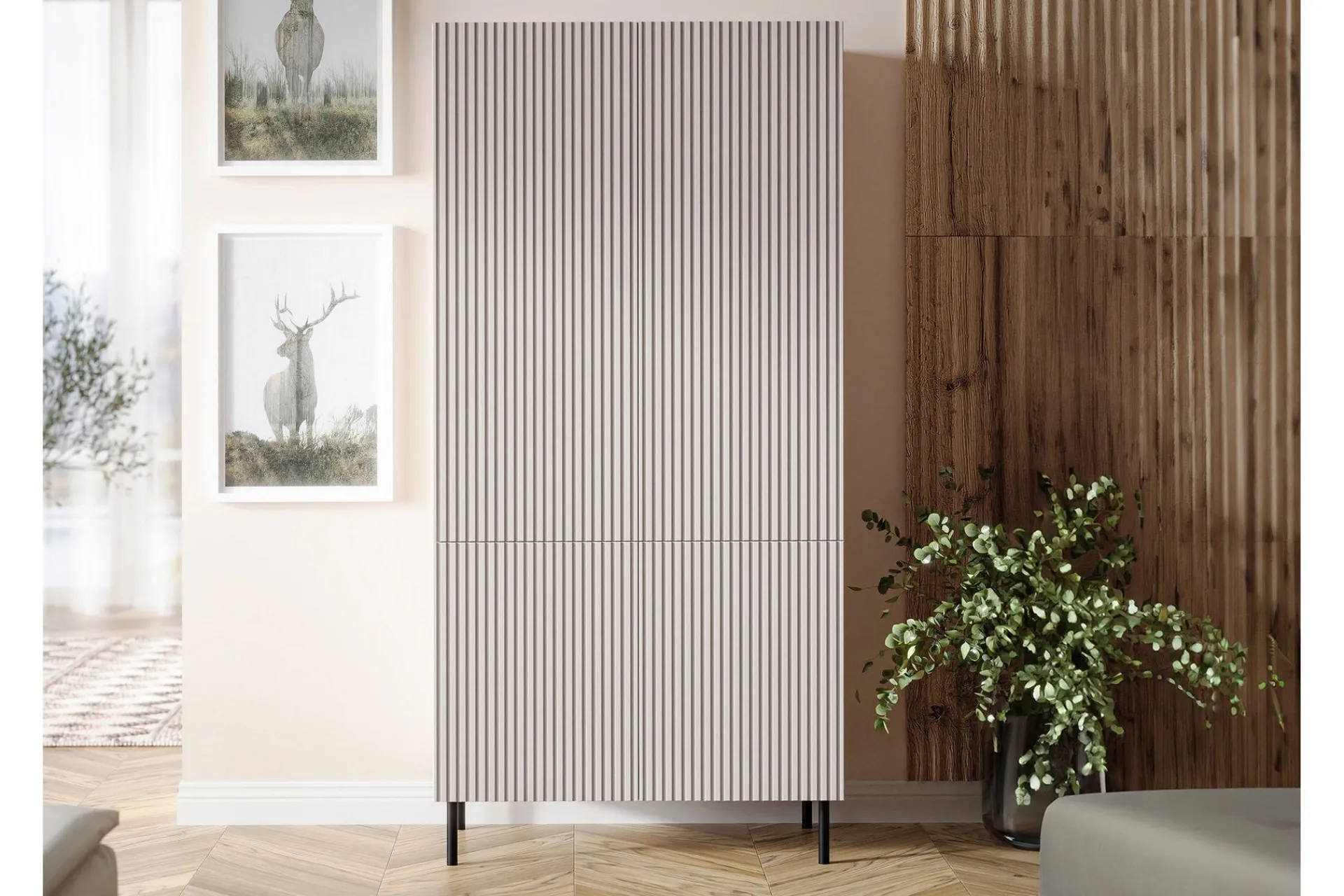Garderober & Garderobesystem-Lionel Garderobe 90 cm Cashmere