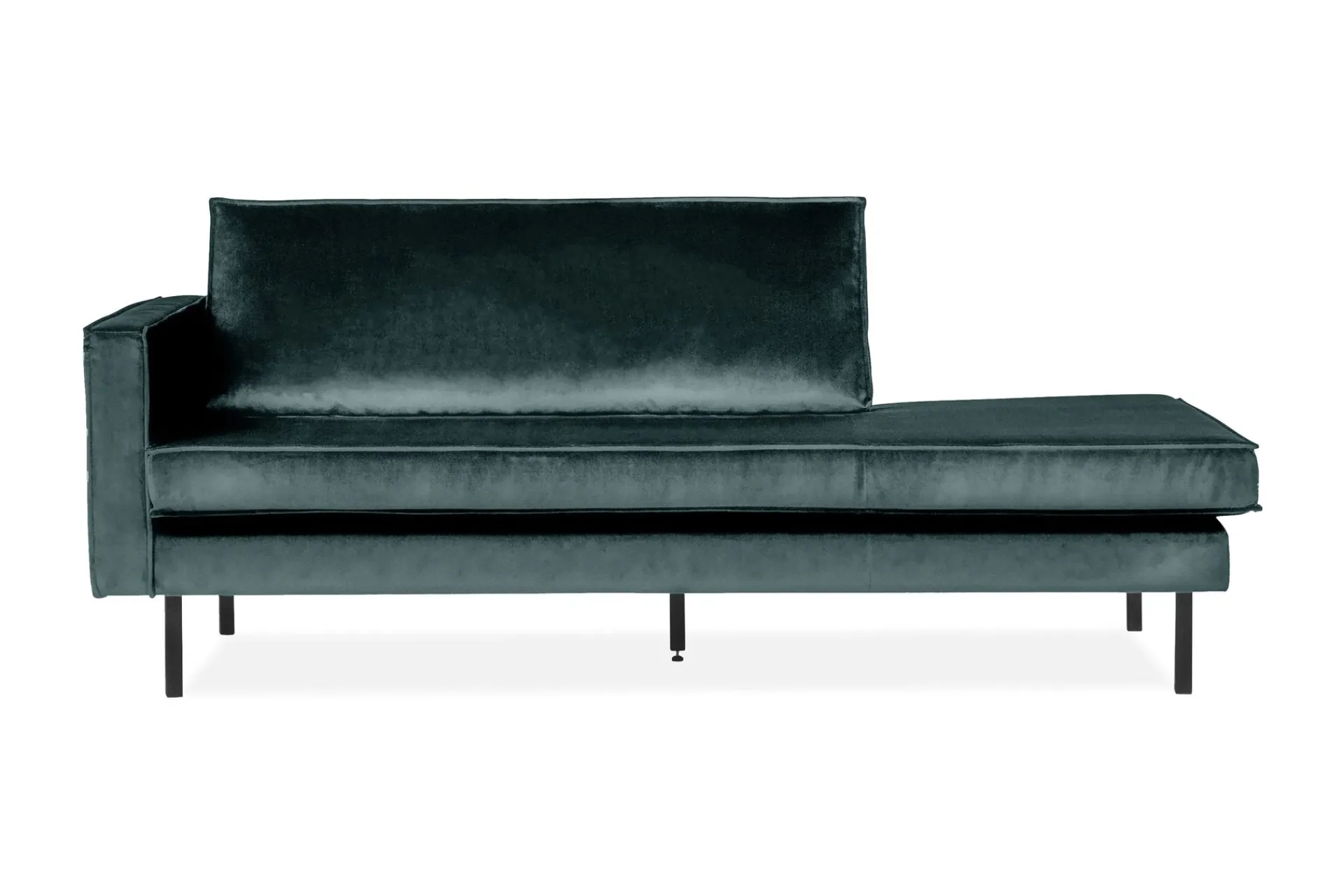 WOOOD Velour Sofa & Fløyel Sofa-Lissbon Dagseng Fløyel Blå Grønn