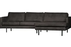 WOOOD Sofa Med Sjeselong-Lissbon Divansofa Høyre Svart