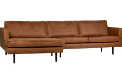 WOOOD Sofa Med Sjeselong-Lissbon Divansofa Venstre Konjakk